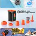 JOYROOM Air Pump for Inflatables, 3600 mAh Battery & Camping Light Portable Air Pump, 4.8kPa Ultra-Fast and Mini Electric Air Mattress Pump