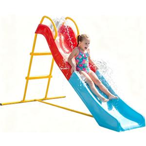 Water Slide for Kids Backyard,Reliability Steps Support Up to 120 lbs, 70*37.5*42.5in