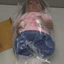 Aori Black Reborn Baby Girl Dolls 20 Inch Biracial American Doll with Soft Cloth Body & Realistic Rooted Hair, Lifelike Weighted Reborn Toddler Doll, Includes Outfit & Gift Set - Safe for Ages 3+ (Jeans)