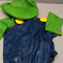 Disguise Luigi Elevated Costume, Official Nintendo Super Mario Luigi Costume with Hat and Mustache for Kids, Child Size (4-6)