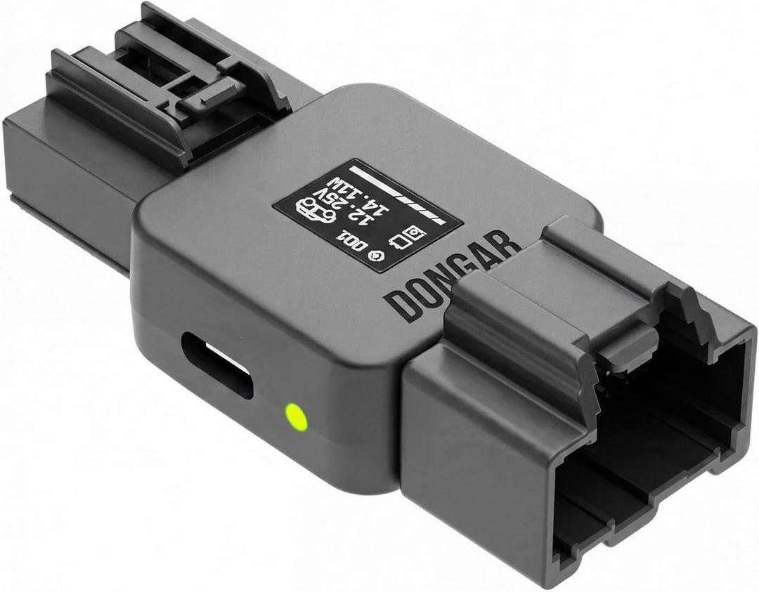 Dongar Compact - Dash cam Power Adapter (16-Pin Type A) for Ford Vehicles. Compatible with Various Models. Built-in USB Power Source, Connects to Rearview Mirror, Easier & Quicker Than a hardwire kit