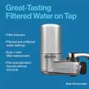 Brita Faucet Mount Water Filter System, Chrome, No-Wait Filtration, Easy Install, Multi-Use Tap Water Filter for Kitchens, Bathrooms & Small Spaces (1 ct)