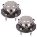 Autoround Pair 513441 Front Rear Wheel Bearing Hub Assembly Compatible with Chevy Equinox & GMC Terrain 2018-2021 FWD, 5 Lugs w/ABS