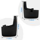 4PCS Mud Flaps Splash Guards Compatible with 2015-2020 Ford F-150 with Factory Fender Flares, Front and Rear, Black