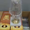 Liliful 6 Pcs Cordless Table Lamp Rechargeable Touch LED Small Gold Portable Battery Operated USB-c Desk Lamp 3 Color Dimmable for Bedroom Living Room Dining (Gold,Rose Style)