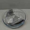 2 in 1, Tall Glass Microwave Splatter Cover for Food & Microwave Place Mat, Plate Splatter Guard Lid with Silicone Handle Knob, Cookware & Bakeware Serving Dish Cover, Food Grade, No Plastic, 10in