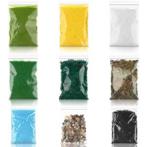 Nuanchu 9 Pack Scenery Basing Material Kit for Miniatures Model Stone, Grass Cashmere Powder, Dry Grass Mixed Model Grass Powder Green Micro Landscape Building Miniatures Fake Grass Garden