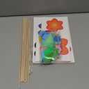 MDINGTD Toys for 4 5 6 7 8+ Year Old Girls, Poke Art Flower Bouquet with 8 Flowers & 2 Butterflies Arts and Crafts for Girls Ages 4-8 DIY Creative Activity Birthday Valentine Gifts Craft Kits