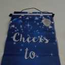 Happy 95th Birthday Door Cover Porch Banner Sign Set - 95 Years Old Birthday Decorations Party Supplies for Men - Blue