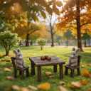 Fairy Garden Accessories 10-Pack Miniature Table and Chairs Set, Mini Fairy Garden Resin Ornaments, Outdoor Decor for Miniature Dollhouse & Micro Landscape DIY