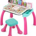 VTech Explore and Write Deluxe Activity Desk (Frustration Free Packaging), Pink, 21.5" x 25.3" x 18.2"