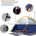 ASFANES Sundome Camping Tent with Rainfly, 2/4/6/10 Person Tent Sets Up in 10 Mins, Weatherproof Shelter for Camping, Festivals, Backyard, Sleepovers, & More