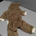 Esobo Fashion Winter Dog Warm Coat Jacket Four-Legged Neck Warm Pet Sweaters for Small Medium Large Dogs Brown