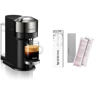 Amazon.com: Nespresso Nepresso Vertuo Next Deluxe Coffee and Espresso Maker By De'Longhi, Dark Chrome Descaling Kit: Home & Kitchen