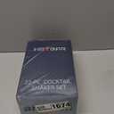 HMYBAR 22-pc Cocktail Shaker Set(24oz/700ml) | Mixology Bartender Kit | Bar Tool Set | Martini Making Set with 39-Recipe Cocktail Cards & Kit's Deco, Bamboo Stand Black Color, Silver Tools