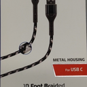 Zgear Metal Housing for USB C, 10ft Braided Sync & Charge Cable