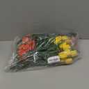 Yungyan 20 Bundles Artificial Flowers Multicolor Fake Tulips No Fade Faux Tulips Plastic Flower Arrangement for Easter Spring Decor Wedding Garden Table Centerpiece(Rose Red, Orange, Pink, Yellow)