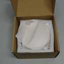 WORHE Natural Travertine Marble Coasters Set of 4-4" Round Stone Drink Coasters, Non-Slip Cork Backing, Housewarming Gift, Wedding, Protect Tables from Stains & Scratches (BD140) (Beige)