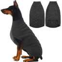 IECOii Extra Large Dog Sweater, XXXL Dog Sweater for Large Dogs Girl Boy, Xmas Pet Holiday Sweaters Large Size, Warm Doggy Christmas Knitwear Big Dogs Sweater for Labrador, Doberman, DarkGrey-3XL