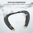Monster Boomerang Petite Neckband Bluetooth Speakers, Neck Speaker with 15H Playtime, aptX High Fidelity 3D Stereo Sound, Low Latency, Built-in Mic, IPX5 Waterproof Wearable for Home Outdoor