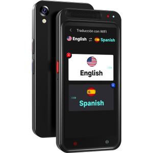 Language Translator Device No WiFi Needed, Upgraded VORMOR AI Translator Support ChatGPT, Two Way Real Time Voice Translation with 138+ Languages, Offline/Photo Translation for Business, Learning (Black)
