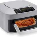 8-in-1 Air Fryer Top & Bottom Heating, 4QT Indoor Pizza Oven | 360 Airflow 