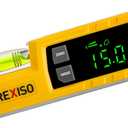 PREXISO Digital Level & Digital Protractor, 7 inch Angle Finder 0-90 & 0-180 Range, Electronic Bubble Inclinometer with Magnetic V-Groove & Audio Indicator for Woodwork, Saw & Home Drainage Leveling