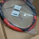 20 Inch Semi Truck Steering Wheel Cover, Anti-Slip Breathable Carbon Fiber Texture with Inner Ring, Black Red for Long-Haul Driving