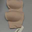 Vertvie Womens Strapless Bra Jelly Push Up Seamless Bandeau Bra Wireless Non Slip Silicone Tube Top Bras Padded Bralette (Medium, Skin Color)