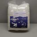 Faux Fur Headboard Pillow with 2 Pack Neck Roll Pillow Large Headboard Pillow Soft and Supportive with Removable Cover (Beige, Queen)