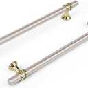 Haliwu 10 Pack Brushed Nickel Cabinet Pulls, Cabinet Handles Brushed Nickel, Barrel Kitchen Handles Gold Kitchen Hardware Pulls, 7-1/2 inch(192mm) Hole to Hole Center