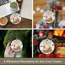 4 x Coffee Cup Christmas Ornament 2025 - Funny Latte Ornaments for Christmas Tree, Coffee Ornaments for Women Men, for Friends Coworkers Neighbors