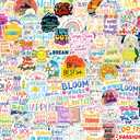 300PCS Affirmation Stickers, Holographic Motivational Sticker Pack, Positive Journal Encouraging Shiny Quotes for Kids, Teachers, Classroom, Waterproof Scrapbook Supplies