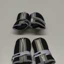 QUMY Dog Shoes for Small Dog, Puppy Dog Boots & Paw Protectors for Winter Snow Day, Summer Hot Pavement, Waterproof in Rainy Weather, Outdoor Hiking, Indoor Hardfloor withS Kid-Resistant Sole Black 5