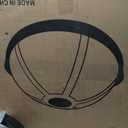 ZELUS 25in. Balance Ball | 660lb Inflatable Half Exercise Ball Wobble Board Balance Trainer w Nonslip Base | Half Yoga Ball Strength Training Equipment w 2 Bands, Pump, Extra Ball Included (Black)