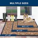 Smiry Welcome Door Mat Outside Entrance, Heavy Duty Trap Dirt and Moisture Easy Clean Low Profile Patio Porch Indoor Outdoor Front Doormat for Entry, 29.5x17 Inch, Coffee