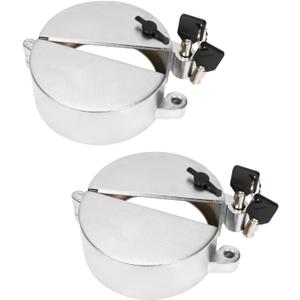 2 PCS Upgrade Semi Truck Locking Fuel Cap Cover, Compatible with Freightliner, Sterling and Western Star Class 8 Trucks