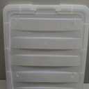 IRIS USA 54 Qt Stackable Plastic Storage Bins with Lids, 6 Pack - BPA-Free, Made in USA - See-Through Organizing Solution, Latches, Durable Nestable Containers, Secure Pull Handle - Clear