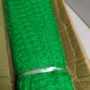 Temporary Fence with Posts, 4'x50' Plastic Fencing Garden Fence Animals Barrier with Fiberglass Stake Windbreak Rope, Portable Snow Fences, Fencing for Dogs Outdoors Backyard (Green)