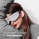 Manta Slim Sleep Mask Ultra-Light Blackout Eye Mask with Adjustable Eye Cups, Soft Strap for Comfortable Sleep, Minimalist Design for Better Rest