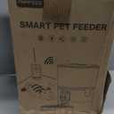 PAPIFEED Automatic Cat Feeder 6L 2.4G WiFi Smart Pet Feeder with Camera & Two-Way Audio, Adjustable Angle, Easy to Clean Detachable Feeding Schedule 1-10 Meals Per Day for Cats & Small Dogs - Black