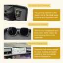Dashboard Organizer Compatible with 2025 2026 Toyota Sienna with 12.3-Inch Screen, Custom Fit Dash Console Storage Tray 2025 2026 Sienna Accessories Dash Organizer (NOT for 8-Inch Display)