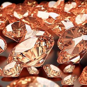 Hicarer 800 Pieces Diamond Decorations Acrylic Diamond Table Scatter Crystals for Table for Vase Fillers Party Table (Rose Gold, 30mm, 20mm, 12mm, 8mm, 4mm)