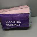 Queen Size Electric Blanket 84" x 90" - Flannel Sherpa Washable Heated Blanket with Dual Control, 5 Heating Levels & 10 Hours Auto Off, Heating Blanket with Overheat Protection for Home(Blue)