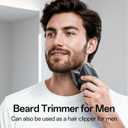 Electric Razor for Men, Head & Body Hair Shaver for Men, Cordless Rechargeable Wet/Dry Bald Head & Groin Waterproof Razor with Rotary Blades,Clippers, Beard Trimmer,Nose Trimmer, Brush (Gray)