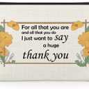 Thank You Gifts for Women Makeup Bag Appreciation Present Funny Thank You Gifts for Coworkers Best Friends Nurse Teacher Family Boss Cosmetic Bag Christmas Birthday Appreciation Travel Cosmetic Pouch