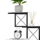 ELITEROO Wood Desktop Shelf, 3 Tier Desk Shelves Small Bookshelf Organizer, Office Storage Rack and Cubicle Organizers Accessories for Dorm Office Home Decor, Black