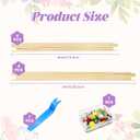 2 x Nyuemystory 8 PCS Needlepoint Stretcher Bars 2 Sizes (6 & 8 Inch) Wooden, Includes 3 PCS Canvas & 1 Box Tacks for Embroidery Cross Stitch Needlework Crafts
