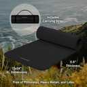 Retrospec Solana Yoga Mat Thick 1/2in Non-Slip Workout Mat with Nylon Strap - 72x24in Exercise Mat for Pilates, Stretching & Fitness - BPA Free, Easy Clean