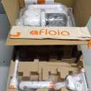 Afloia 6-in-1 Dog Grooming Kit, Pet Grooming Vacuum for Shedding, Dog Hair Vacuum with Clipper Nail Trimmer Grinder, Pet Brush Groomer at Home, Low Noise Cats Hair Remover, 1.5L Dust Cup, White (Silver)